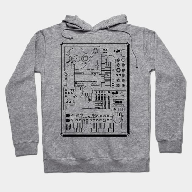 Music producer Beatmaker Electronic musician Hoodie by Mewzeek_T